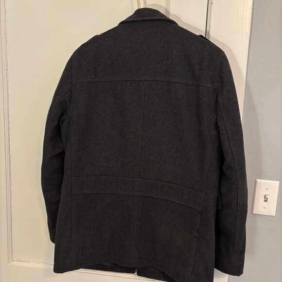 Michael Kors Dark Gray Casual Wool-Blend Coat - Size Small - Picture 3 of 7